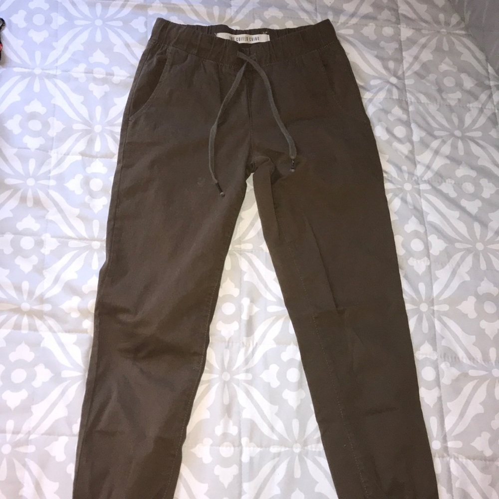 Cuffed chino joggers